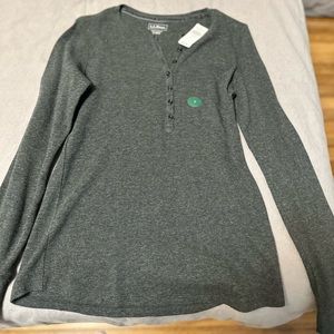 Ll bean women’s waffle knit henley
